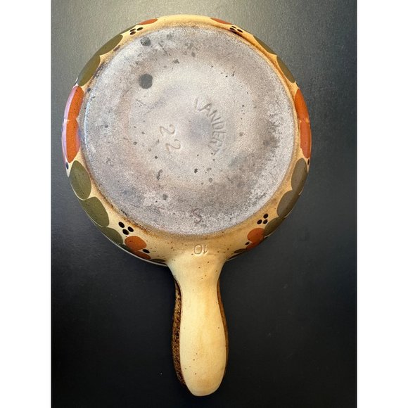 Vintage Landert 22 Swiss Made Floral Print Fondue Pot - Picture 4 of 10